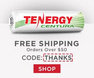 Free Shipping on $50+ Orders from Tenergy Electronics